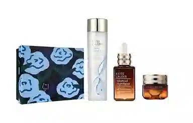 雅诗兰黛 小棕瓶原生液两件套三件套花意礼盒 补水保湿