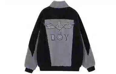 Boy London FW21 Embroidered Knit Jacket Grey