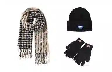 匹克 日系休闲 加厚保暖流苏 绒线围巾 男女同款情侣款