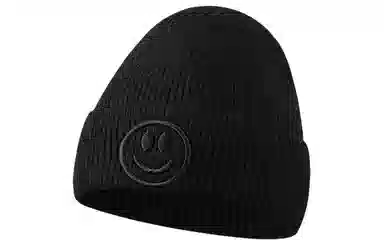 优幽兰 韩版显脸小 笑脸大头围 聚酯纤维 绒线帽 男女同款情侣款