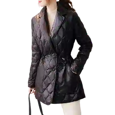 【dme】 纯色优雅气质时尚收腰高级感羽绒服 女款