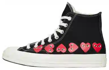 Converse x CDG Play Multi Heart Chuck 70 Hi
