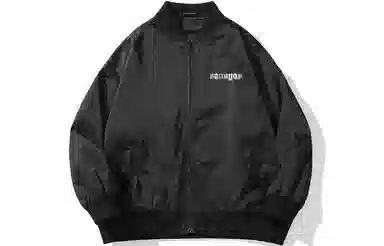 木村三社 骨头翅膀图案字母印花夹克外套 男女同款