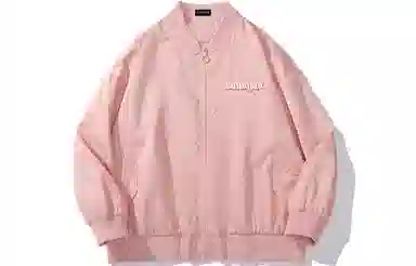 木村三社 骨头翅膀图案字母印花夹克外套 男女同款