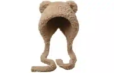 优幽兰 韩版显脸小毛线帽时尚百搭包头帽纯色防风防寒针织帽加厚保暖护耳冷帽高级感小众 聚酯纤维 绒线帽 女款