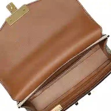 Michael Kors MK Rose Crossbody Small Vanilla Brown