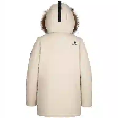 CAMEL Mid-Length Down Jacket