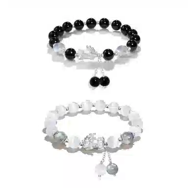 金瑞邦 新中式貔貅 吞金兽 精致轻奢 招财纳福 国风国潮 小众设计 猫眼石 手串 男女同款情侣款