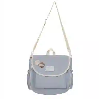 尼格尔 学生斜挎包女生单肩包韩版尼龙初中高中上课补习书包百搭包包 多色