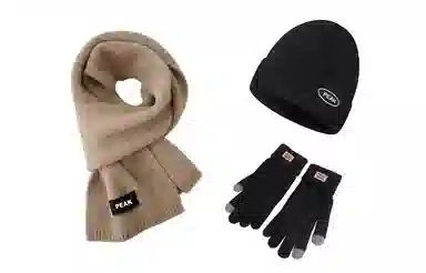 匹克 小清新文艺范纯色防寒保暖 绒线围巾 男女同款情侣款