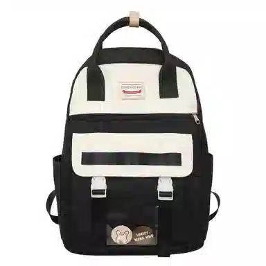 尼格尔大容量双肩包女高中生尼龙电脑旅行背包初中生书包女大学生韩版高颜值 多色