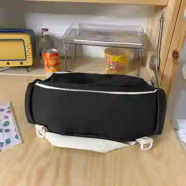 尼格尔 学生斜挎包女生单肩包韩版尼龙初中高中上课补习书包百搭包包 多色