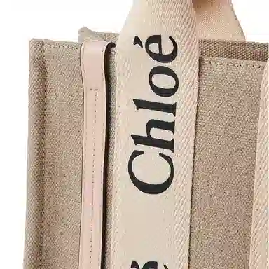 Chloe Woody Logo Tote