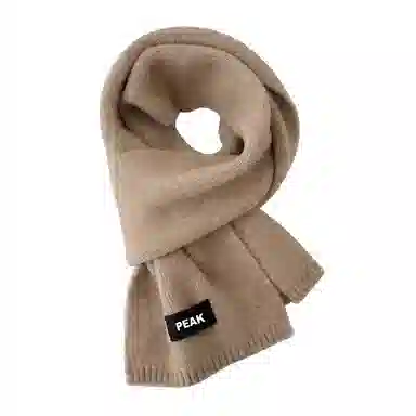 匹克 小清新文艺范纯色防寒保暖 绒线围巾 男女同款情侣款