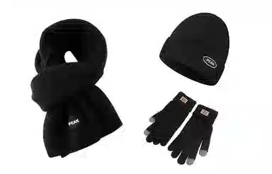 匹克 小清新文艺范纯色防寒保暖 绒线围巾 男女同款情侣款