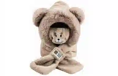 优幽兰 韩版显脸小一体式 加厚防风防寒保暖护耳 甜美可爱 聚酯纤维 斗篷帽 女款