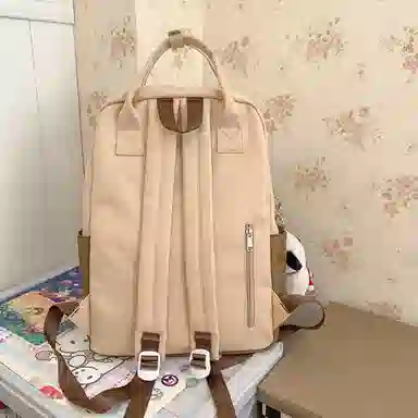 尼格尔大容量双肩包女高中生尼龙电脑旅行背包初中生书包女大学生韩版高颜值 多色