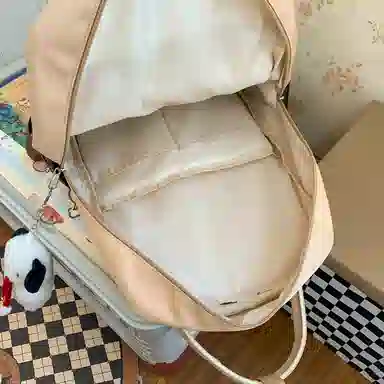 尼格尔大容量双肩包女高中生尼龙电脑旅行背包初中生书包女大学生韩版高颜值 多色