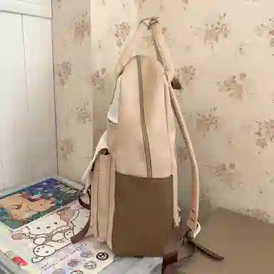 尼格尔大容量双肩包女高中生尼龙电脑旅行背包初中生书包女大学生韩版高颜值 多色