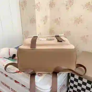 尼格尔大容量双肩包女高中生尼龙电脑旅行背包初中生书包女大学生韩版高颜值 多色