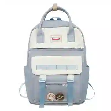 尼格尔大容量双肩包女高中生尼龙电脑旅行背包初中生书包女大学生韩版高颜值 多色