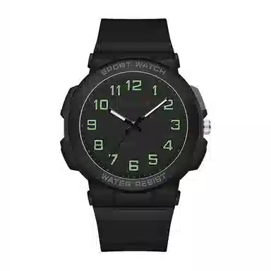 三达石英机芯户外简约男女学生同款夜光防水手表国表男女同款白色表盘