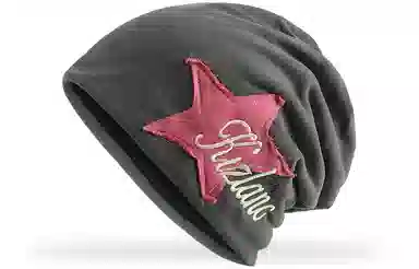 优幽兰 星星贴标显脸小防风防寒加厚保暖高级感 棉 绒线帽 女款
