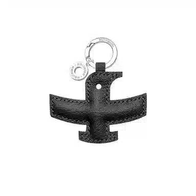 后鸟 可爱小鸟包包挂件吊饰汽车挂件饰品 手工小羊皮真皮 钥匙扣 男女同款情侣款 黑色蓝色