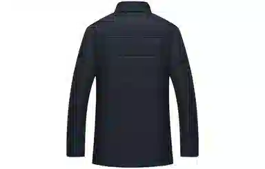 恒源祥 纯色立领加厚保暖棉服 男款 墨绿