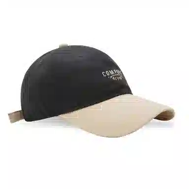 白卷 软顶休闲复古撞色字母棒球帽 嘻哈防晒遮阳帽 男女同款