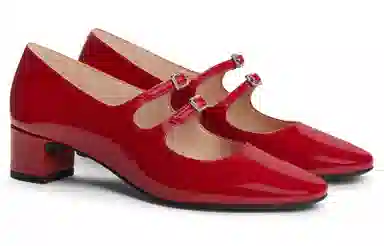 Charles & Keith Mary Jane Block Heel 4cm