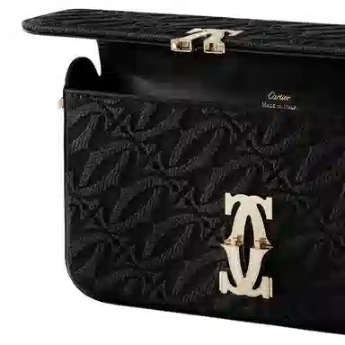 Cartier C de Cartier Panthère Mini Crossbody Bag Black