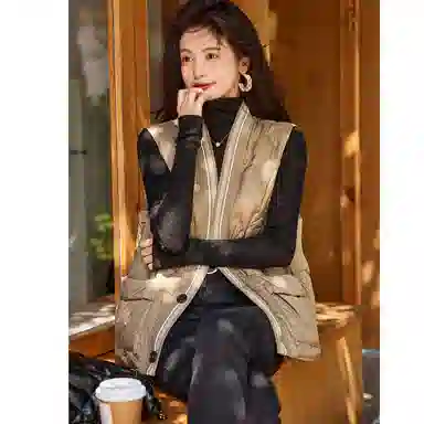 【dme】 纯色轻薄短款羽绒服马甲 女款