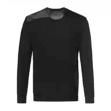 Andrew Mackenzie Solid Jacquard Crewneck Pullover