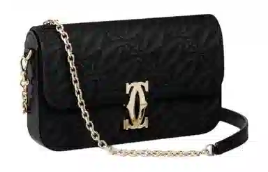 Cartier C de Cartier Panthère Mini Crossbody Bag Black
