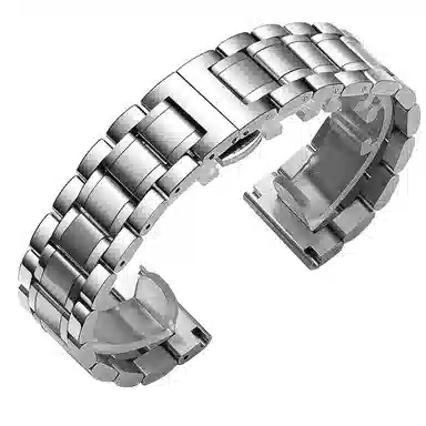 万晨 手表表带钢带男女不锈钢表带 金属蝴蝶扣适用天梭 卡西欧 天王 浪琴 美度 西铁城精钢手表链