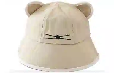 优幽兰渔夫帽高级感小众帽子猫咪百搭时尚包头帽学生韩版显脸小冷帽大头围设计感猫耳防风防寒保暖闺蜜甜美可爱穿搭