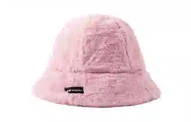 白卷 纯色羊羔绒 保暖可爱 渔夫帽 男女同款情侣款