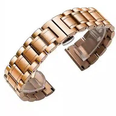 万晨 手表表带钢带男女不锈钢表带 金属蝴蝶扣适用天梭 卡西欧 天王 浪琴 美度 西铁城精钢手表链