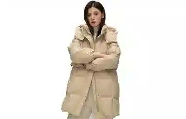 雅鹿 加厚保暖时尚休闲长袖羽绒服 女款