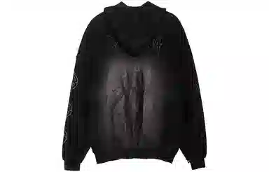 Balenciaga FW23 Logo Hoodie Black