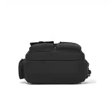 波斯丹顿 潮简约旅行休闲大学生通勤电脑 织物 书包双肩包 中号 男女同款情侣款 米黄/黑色