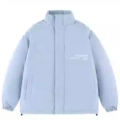 三体 三日凌空基础字母印花户外立领宽松加厚保暖休闲面包棉服 男女同款