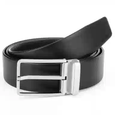 牛当家 不锈钢针扣真皮摔纹头层牛皮青年商务 皮带 男款