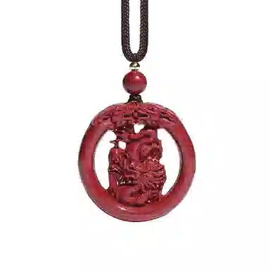 宝致 十二生肖镂空 小众设计感 再造辰砂朱砂 玉石吊坠 男女同款情侣款