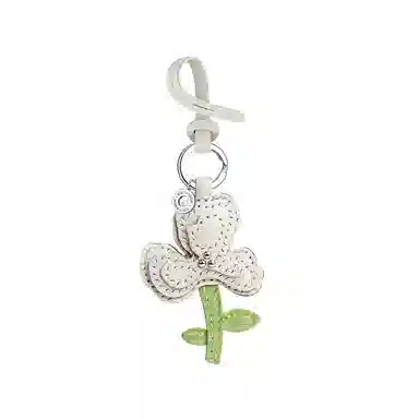 后鸟 白鸢尾小花花朵 挂件 男女同款情侣款