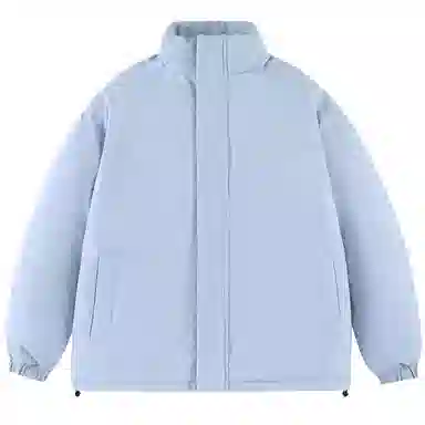 三体 亚洲战舰字母印花休闲宽松加厚保暖户外防风立领面包棉服 男女同款