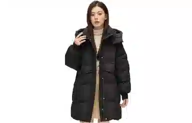 雅鹿 加厚保暖时尚休闲长袖羽绒服 女款