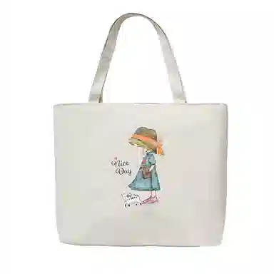 OUZIHUANG Tote Bag White