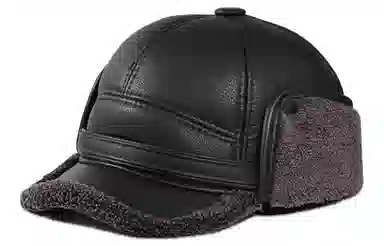 优幽兰 冬天防风防寒冷帽中老年人帽子休闲东北加绒加厚护耳棉帽 聚酯纤维 雷锋帽 男款